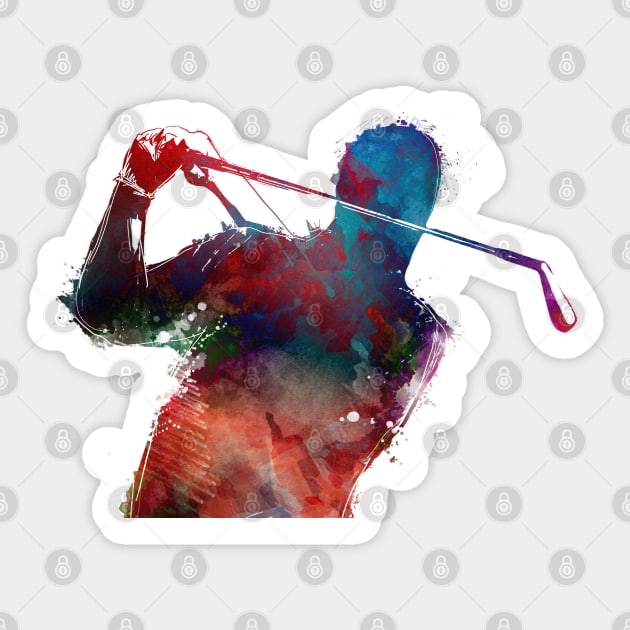 golf player sport art #golf #sport Sticker by JBJart